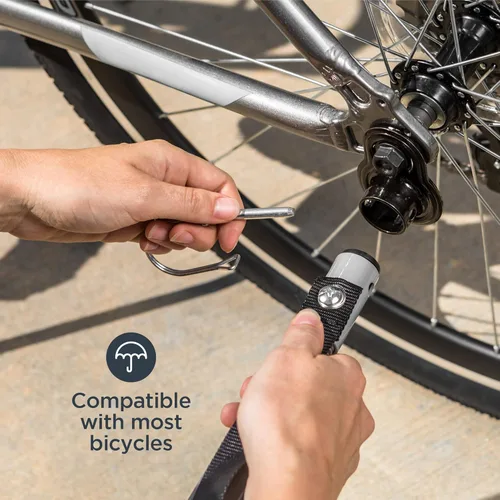Vista 5 de Acoplador para remolques de bicicleta Instep y Schwinn - Acoplador plano para una amplia gama de tamaños, modelos y estilos de bicicleta, color negro