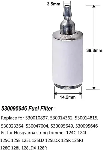 Vista 5 de Kit de filtro de combustible de gasolina de 4 tamaños, 2 pies, tubería de tubería, tubería de gasolina, kit de filtro de combustible para motosierra