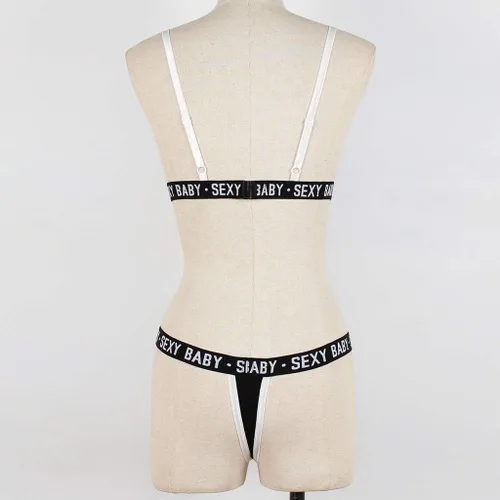 Vista 5 de Lencería sexy para mujer brasier transparente sin forro de malla transparente sin relleno brasier sin varillas