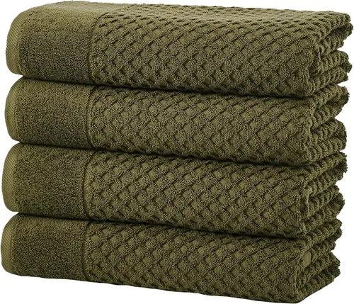 Vista 54 de Great Bay Home - Toallas de mano 100% algodón blanco, 6 toallas de baño suaves para manos, altamente absorbentes y de secado rápido, colección 01