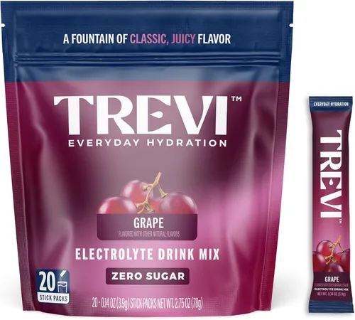 Vista 10 de TREVI Electrolytes Powder Packets, Sugar Free Hydration, Frost 20 Pack