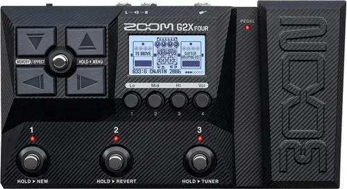 Vista 4 de Zoom G2X - Procesador de efectos de cuatro guitarras con más de 75 efectos y modelado de amplificadores, IR multicapa, Looper, patrones de ritmo