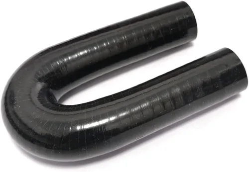Vista 6 de ID 1" pulgadas 0.984 in manguera de acoplador forma de curva U codo de 180 grados alta temperatura 4 capas de silicona reforzada intercooler