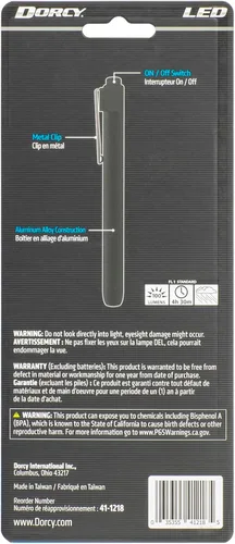 Vista 5 de Dorcy 100 lúmenes LED inspección Penlight con clip de metal, 41-1218