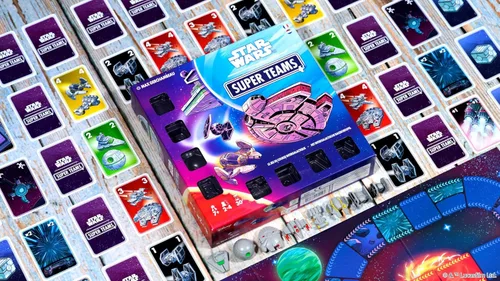 Vista 8 de Juego de mesa Star Wars Super Teams - Carrera de estrategia rápida a través de la galaxia, divertido para familias, niños y adultos, a partir de 7