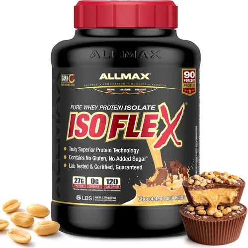 Vista 23 de ALLMAX Nutrition - ISOFLEX Polvo de Proteína de Suero, Proteína de Suero Aislada, 27g de Proteína, Pastel de Cumpleaños, 2 lb