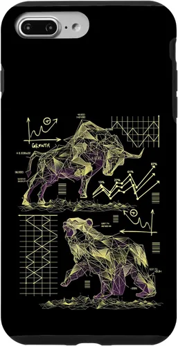 Vista 12 de Shareholder Stock Market Bull vs Bear Stock Trader Case for iPhone 17