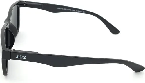 Vista 5 de J + S Premium estilo militar clásico Aviator anteojos de sol, polarizadas, 100% de protección UV, negro