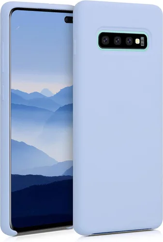 Vista 241 de kwmobile Funda compatible con Samsung Galaxy S9 - Funda de silicona TPU con acabado suave - Blue Reef