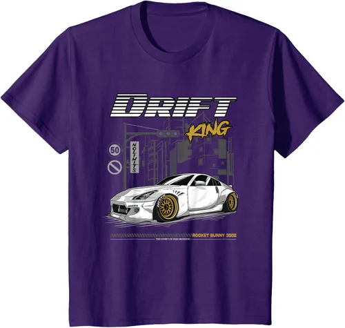 Vista 23 de Z34 370 Fairlady Z - Camiseta gráfica de cuerpo ancho, Negro, S