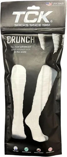 Vista 4 de TCK Calcetines de fútbol Scrunch Calcetines deportivos extra largos pre-ajustados para niños, hombres y niños, jóvenes y adultos