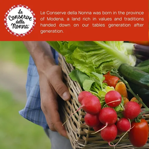 Vista 4 de Le Conserve Della Nonna Cannellini Frijoles en tarro de vidrio, frijoles conservados italianos, sin conservantes artificiales añadidos, ingredientes