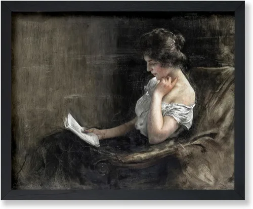 Vista 63 de Poster Master Póster de pintura vintage de The Keynote - Impresión retro de mujer a pie - Arte impresionista - Regalo para hombres y mujeres