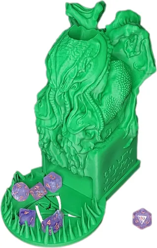 Vista 6 de Torre de dados temida Cthulhu (Torre, gris)