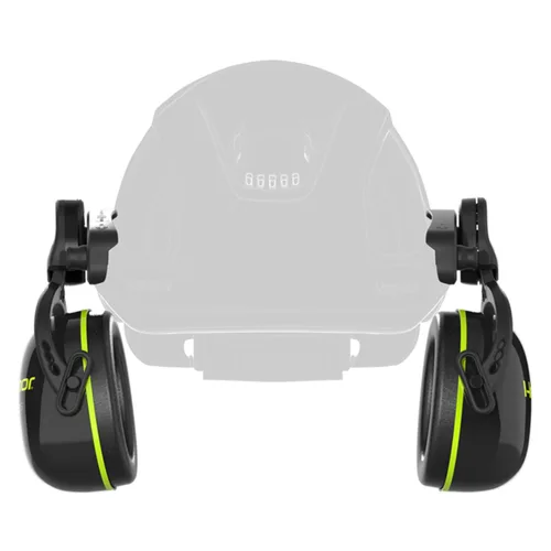 Vista 3 de HexArmor K-Series Ceros K2M Orejeras mecánicas de protección auditiva, 25dB NRR, para cascos de la serie XP, modelo 17-17002 Orejeras mecánicas K2m