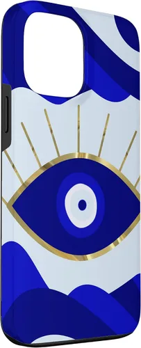 Vista 3 de Funda para iPhone 13 Pro Max Lava All Seeing Blue Evil Eye