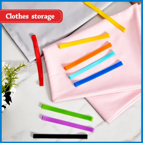 Vista 5 de Fabbay 36 bandas elásticas de silicona de 5.5 pulgadas para cuadernos, arte, trampas para cangrejos, ejercicio, cocina (color arcoíris)