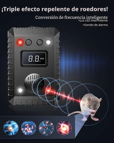 Vista 8 de Repelente ultrasónico de roedores para automóvil 2026, funciona
