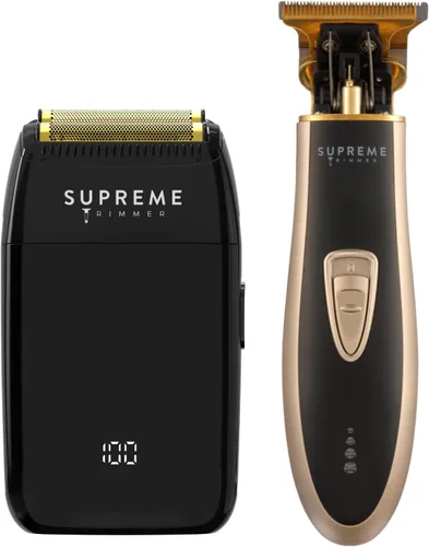 Vista 11 de Supreme Trimmer T-Shaper Trimmer & Crunch Lite Foil Shaver Grooming Kit