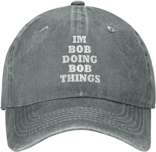 Vista 9 de Im Bob Doing Bob Things - Sombrero de camionero para hombre, sombrero de malla vintage para verano