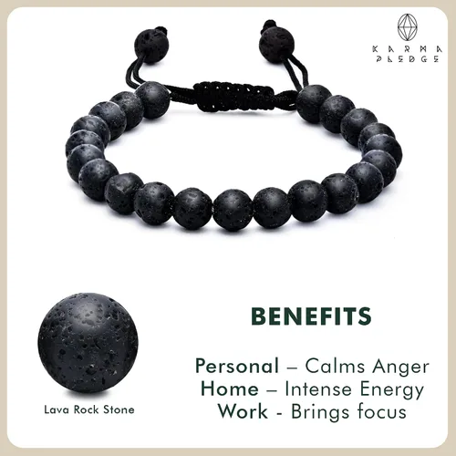 Vista 13 de Pulseras de cristal para mujeres y hombres, regalos de cumpleaños, hechas a mano de 0.236 in con cuentas de piedra para equilibrio de chakras