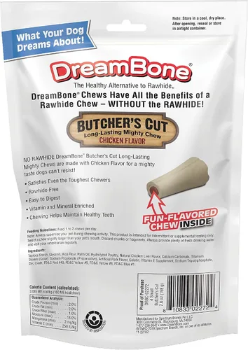 Vista 5 de DreamBone Butcher's Cut Chews - Masticables sin cuero crudo para perros, con centro de masticación sabor pollo