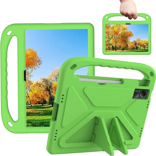 Vista 8 de Funda para tablet infantil con asa y soporte, ligera, a prueba de golpes, compatible con Xiaomi Redmi Pad SE 8.7, azul