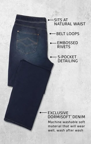 Vista 6 de PajamaJeans Jeans elásticos para hombre - Pantalones de chándal para hombre