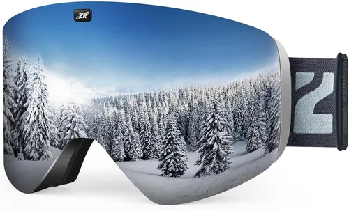 Vista 10 de ZIONOR X11 Ski Goggles Magnetic Cylindrical Snowboard Snow Goggles for Men Women