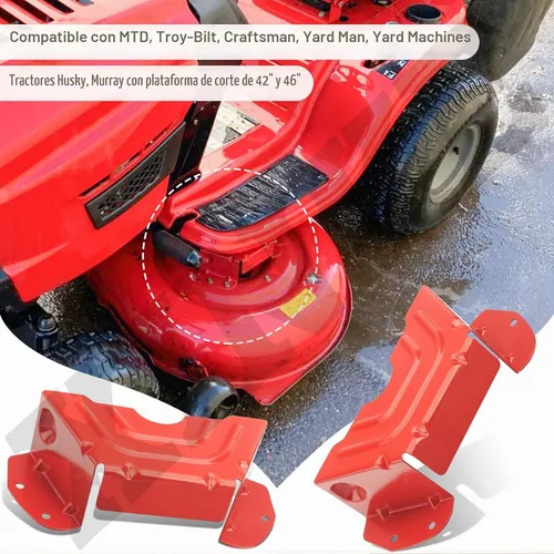 Vista 6 de 783-06424A-0638 - Cubierta protectora de correa de polea de husillo de cubierta compatible con MTD & Troy-Bilt & Craftsman cortacésped con cubiertas