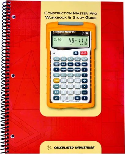 Vista 5 de Calculated Industries Calculadora de estimador de materiales (4019) + libro de trabajo y guía de estudio de Construction Master Pro (2140)