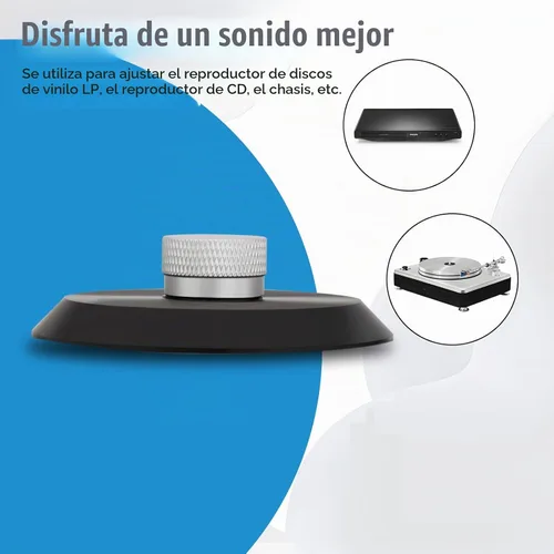 Vista 4 de Preffair Estabilizador de Peso de Discos Audiófilo POM Abrazadera de Peso para Tocadiscos para Reproductor de Discos LP HiFi Accesorios de Discos