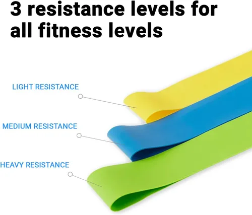 Vista 4 de Beachbody Bandas de resistencia para entrenamientos de glúteos y muslos, bucles de ejercicio de fuerza unisex para mujeres y hombres, niveles