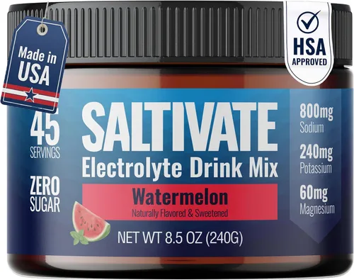 Vista 9 de Electrolitos sin sabor HSA FSA Alto contenido de sodio, potasio, magnesio Sin azúcar, estevia, ácido cítrico o maltodextrina Polvo
