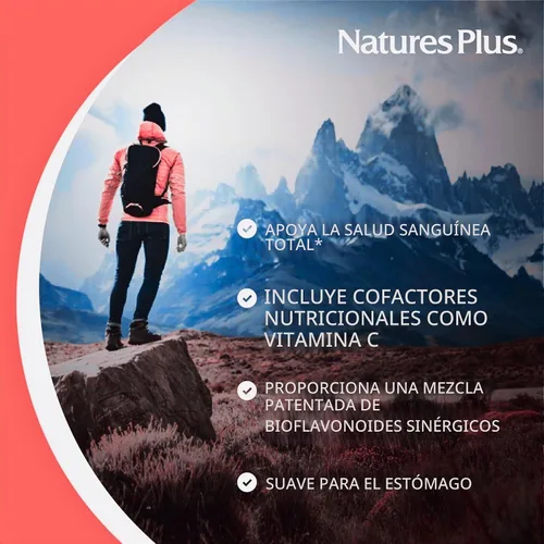 Vista 4 de NaturesPlus Hema-Plex Iron - 60 cápsulas de acción rápida - 85 mg de hierro quelado - Salud total de la sangre - con vitamina C y bioflavonoides
