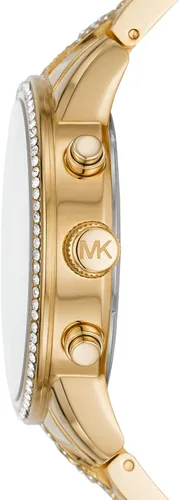 Vista 2 de Reloj Ritz de acero inoxidable para mujer de Michael Kors con cristal Topring