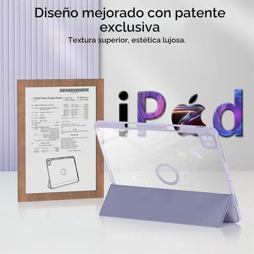 Vista 8 de Soke Funda para iPad Air de 13 pulgadas (M3 2025/M2 2024) con soporte para lápices, [Encendido/apagado automático + protección de la cámara] a