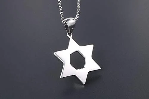 Vista 8 de VUZALRANO Colgante estrella de David judío Megan Star Hexagrama Collar