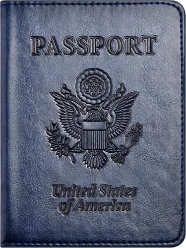 Vista 28 de Combo de tarjetero para pasaporte y vacuna, soporte para pasaporte con ranura para tarjeta de vacuna, cartera para pasaporte, funda para pasaporte