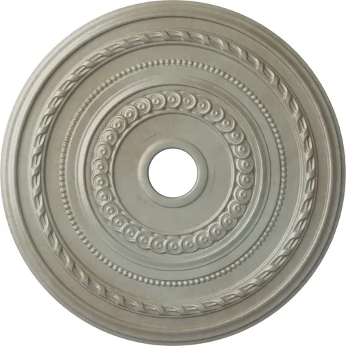 Vista 53 de Ekena Millwork CM25COFCS Cole Medallón de Techo, 25 3/8"OD x 3 3/8"ID x 1 3/8"P, pintado a mano Flash Cobre
