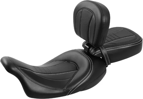 Vista 17 de TCT-MT Asiento de cuero de conductor y pasajero para Harley Street Glide Road King 2009-2019; Road Glide CVO Street Glide 2015-2019;Street Glide