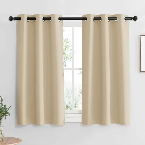 Vista 151 de RYB HOME - Cortinas para armario de 36 pulgadas, cortinas para oscurecer la habitación con ojales resistentes a la oxidación, cortinas de Aqua