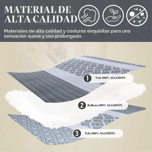 Vista 4 de SahSahCasa Juego de edredón, tamaño Queen, juego de ropa de cama 100% algodón, colcha reversible ligera con diseño floral de patchwork para cama