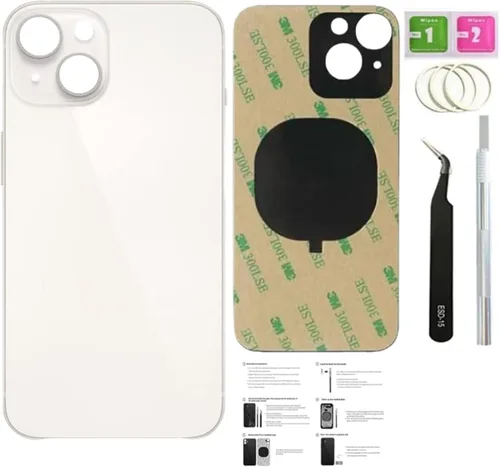 Vista 17 de 14 Pro - Carcasa trasera de repuesto para iPhone 14 Pro (morado oscuro, 6.1 pulgadas) con cinta preinstalada, instrucciones de instalación