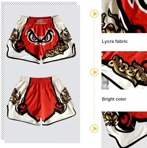 Vista 2 de O2TEE Nuevo! Más de 10 estilos Muay Thai Shorts Combat Fight MMA Boxer Boxing Trunks
