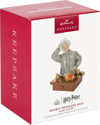 Vista 3 de Hallmark Keepsake Adorno navideño de Harry Potter (casi sin cabeza) con luz y sonido