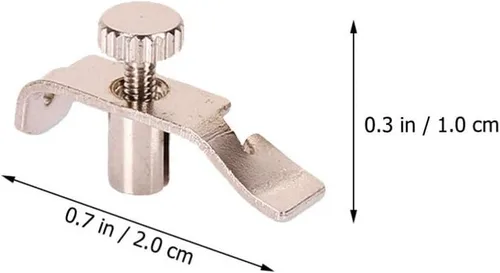 Vista 4 de 6 Uds Erhu Fine-Tuning Strings Erhu String Tuning Tool Violin String Adjuster Erhu Fine Tuner Plata Acero Inoxidable
