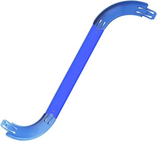 Vista 4 de Conectores de pista de carreras compatibles con ruedas calientes, giro de Paquete de 10, edición actualizada, compatible con Hot Wheels Classic Azul