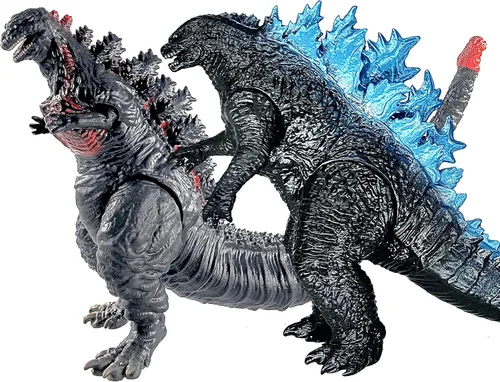 Vista 9 de TwCare Juego de 2 Figuras de Monstruo Legendario de Fuego Shin, Juguetes del Rey Llameante de los Monstruos, Articulaciones Móviles, Serie de Dragón