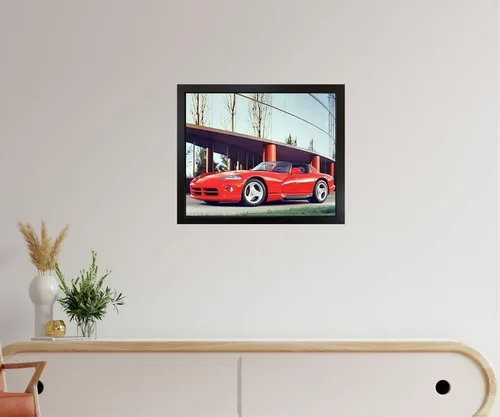Vista 6 de Impact Posters Gallery Decoración de pared de coche deportivo, póster rojo SRT Dodge Viper (16 x 20 pulgadas)